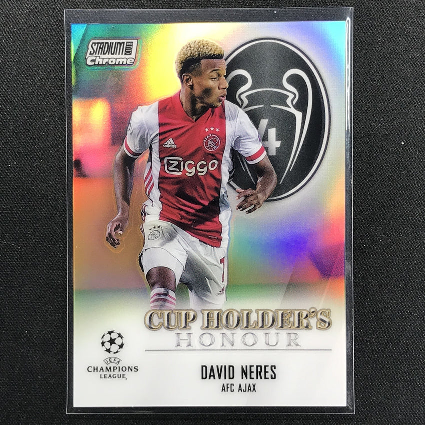 2020-21 Stadium Club Chrome Uefa Ucl David Neres Cup Holders Honour No Adn