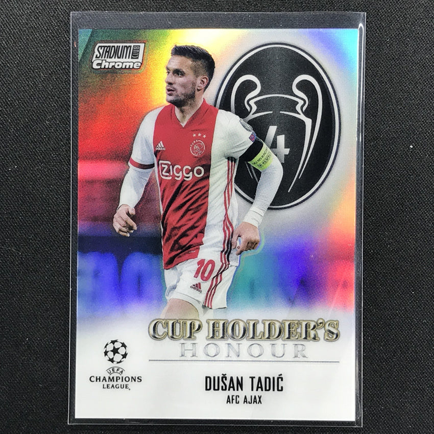 2020-21 Stadium Club Chrome Uefa Ucl Dusan Tadic Cup Holders Honour No Ad