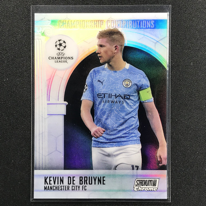 2020-21 Stadium Club Chrome Uefa Kevin De Bruyne Championship Contributions No Kd