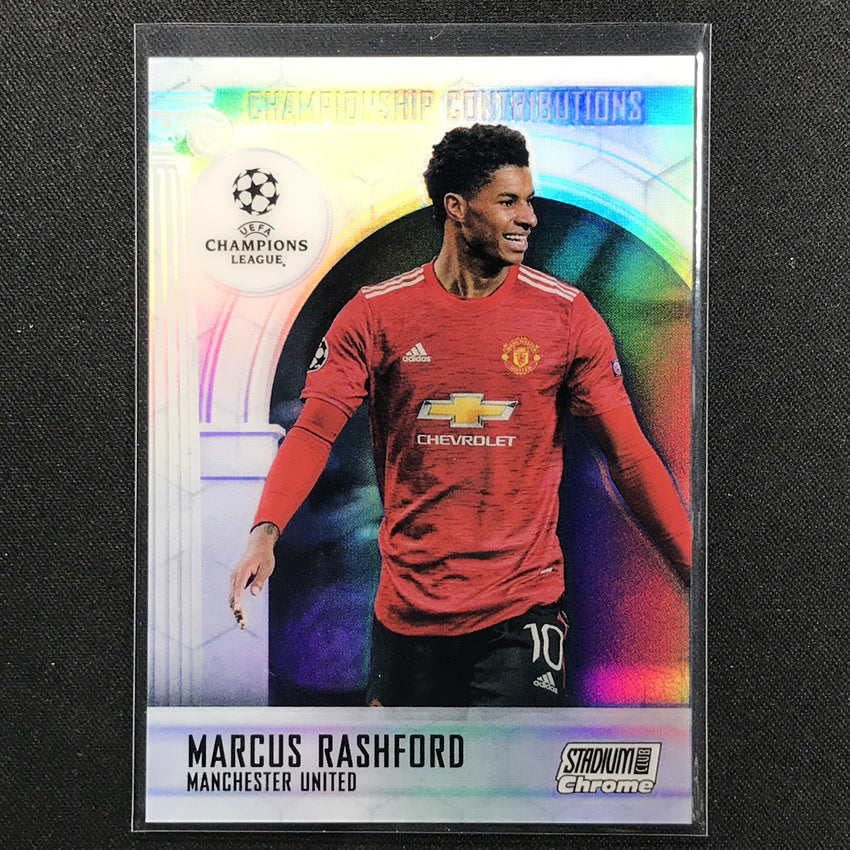 2020-21 Stadium Club Chrome Uefa Marcus Rashford Championship Contributions No Mr