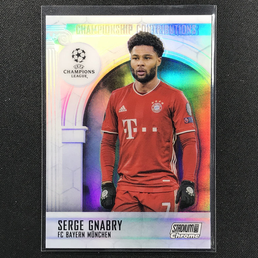 2020-21 Stadium Club Chrome Uefa Serge Gnabry Championship Contributions No Sg