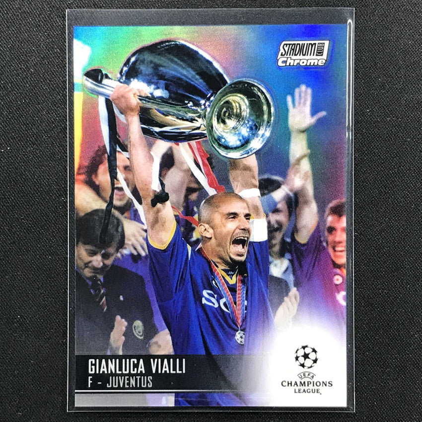 2020-21 Stadium Club Chrome Uefa Ucl Gianluca Vialli Base Refractor No 24