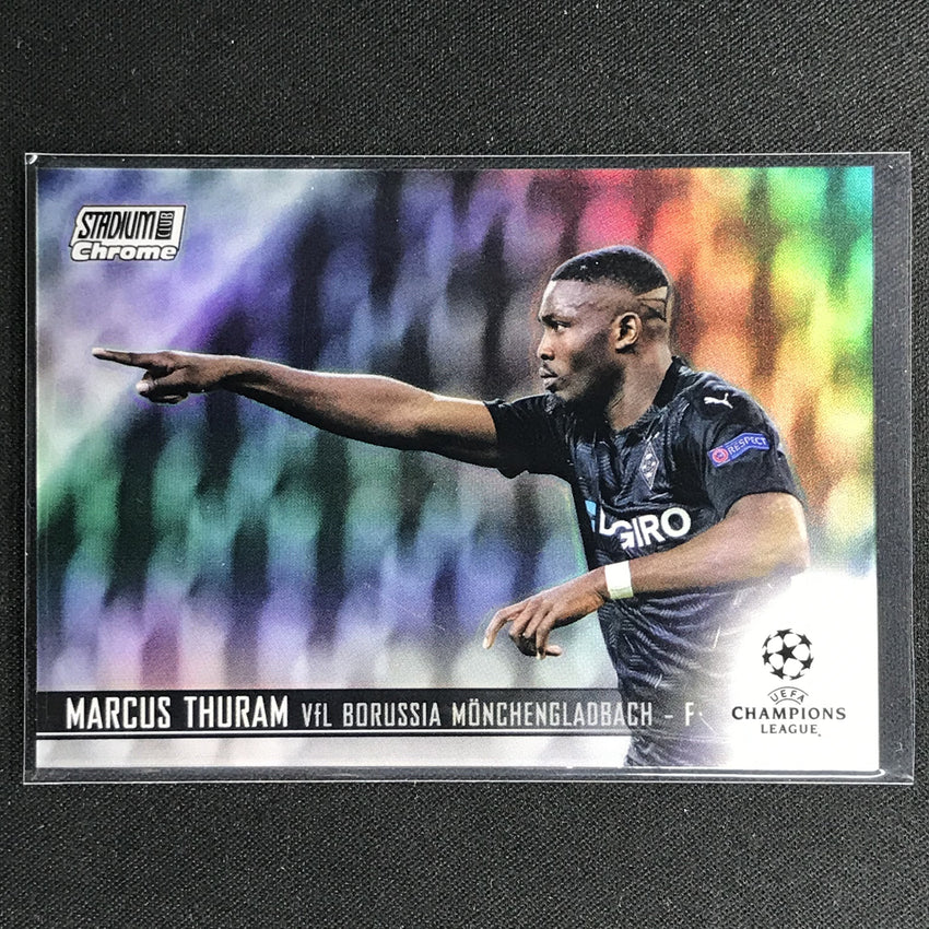 2020-21 Stadium Club Chrome Uefa Ucl Marcus Thuram Base Refractor No 45