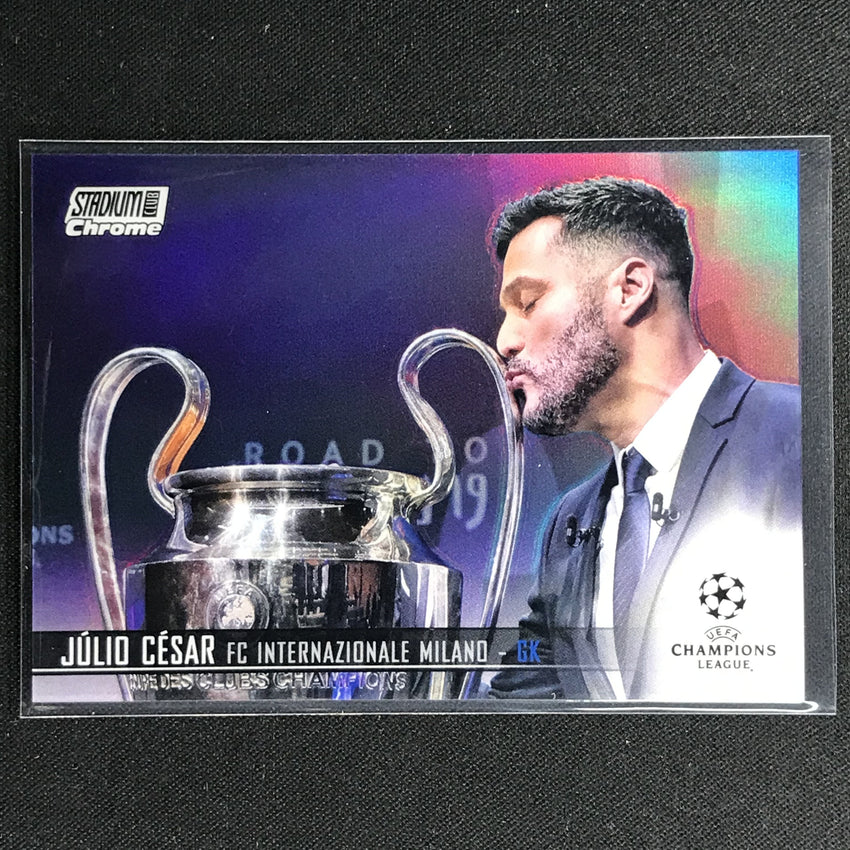 2020-21 Stadium Club Chrome Uefa Ucl Julio Cesar Base Refractor No 47