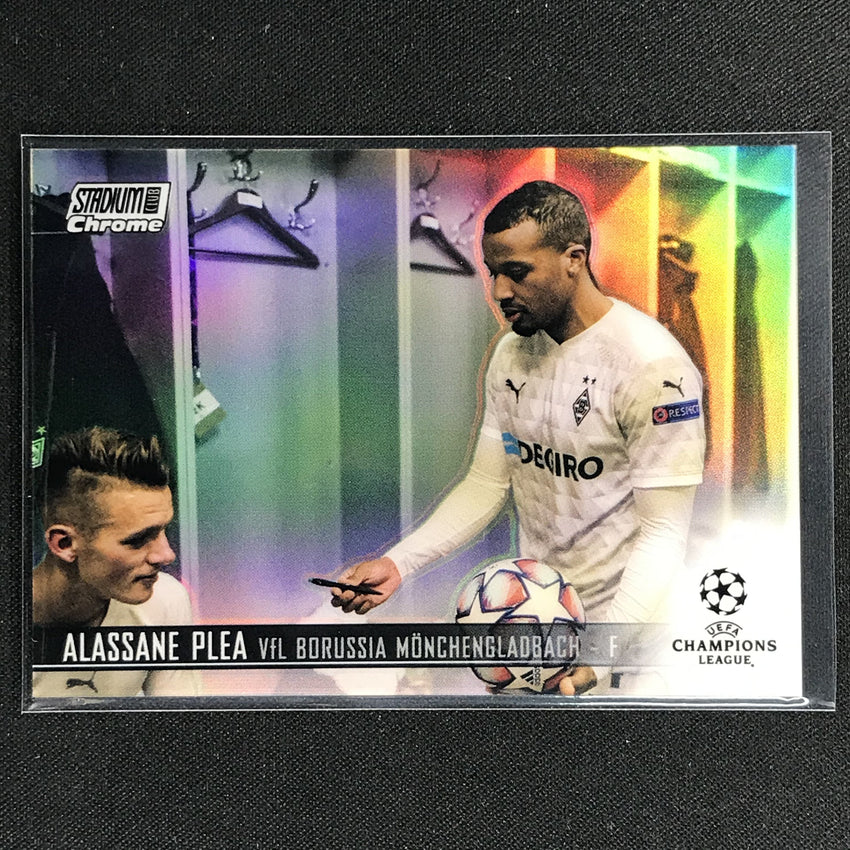 2020-21 Stadium Club Chrome Uefa Ucl Alassane Plea Base Refractor No 60