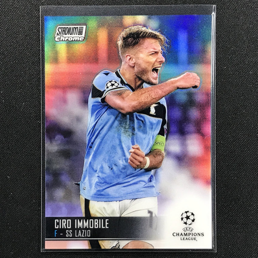 2020-21 Stadium Club Chrome Uefa Ucl Ciro Immobile Base Refractor No 69