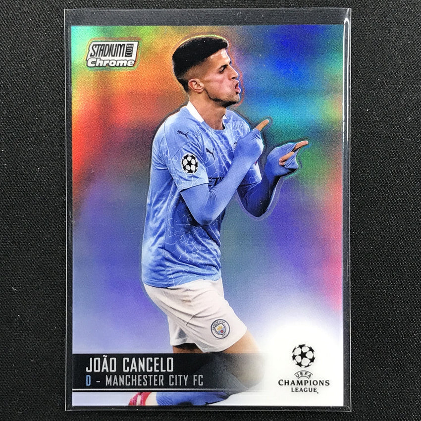 2020-21 Stadium Club Chrome Uefa Ucl Joao Cancelo Base Refractor No 71