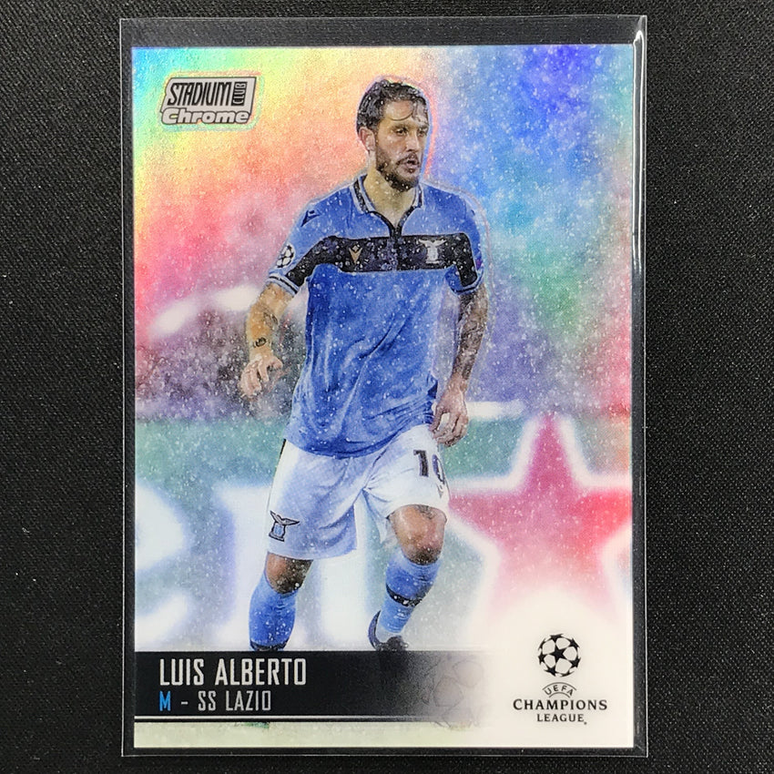 2020-21 Stadium Club Chrome Uefa Ucl Luis Alberto Base Refractor No 82