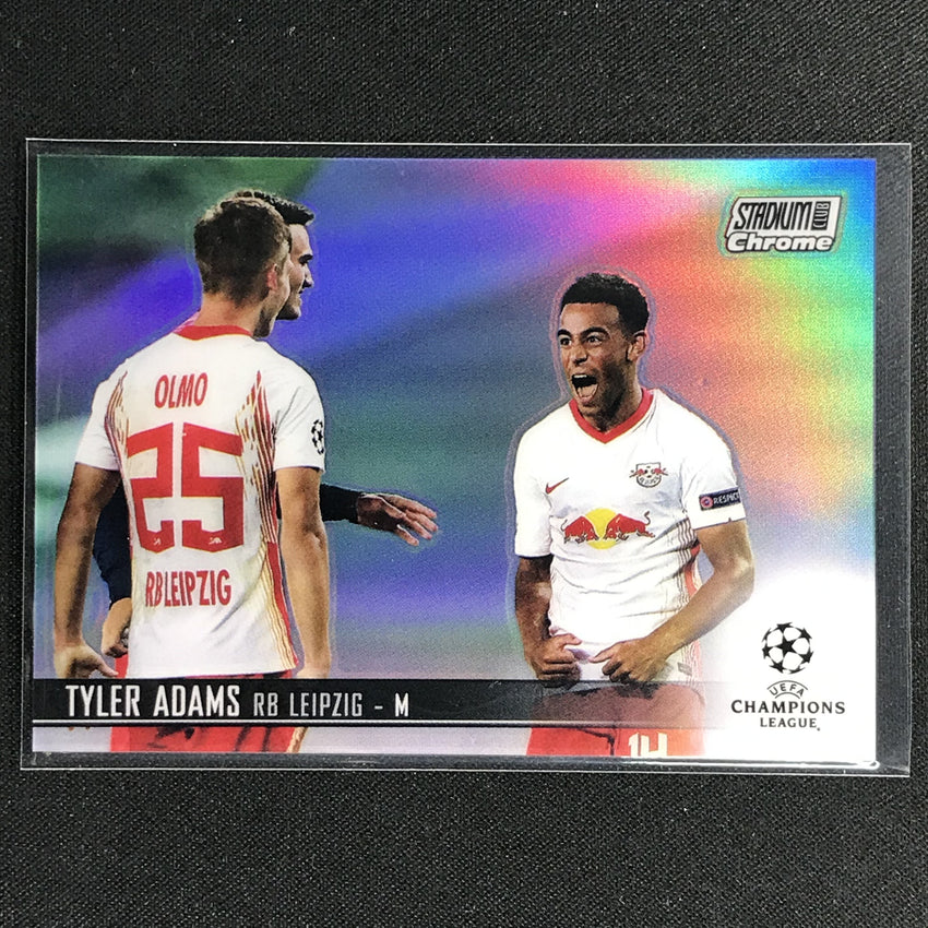 2020-21 Stadium Club Chrome Uefa Ucl Tyler Adams Base Refractor No 90