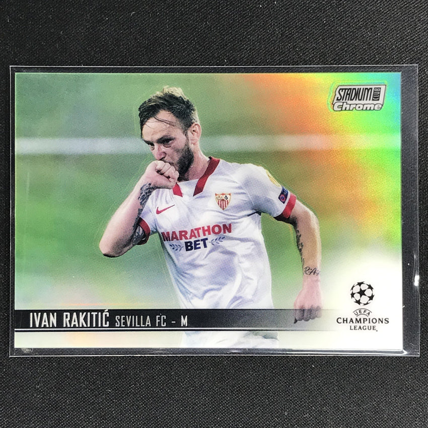 2020-21 Stadium Club Chrome Uefa Ucl Ivan Rakitic Base Refractor No 92