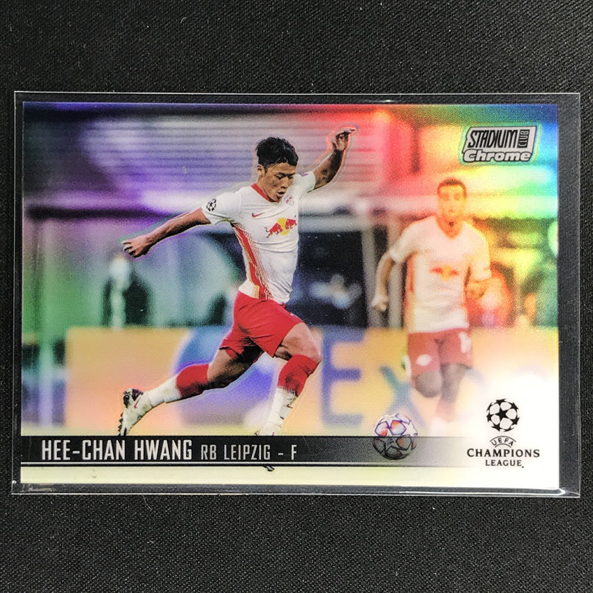2020-21 Stadium Club Chrome Uefa Ucl Hee-chan Hwang Base Refractor No 95