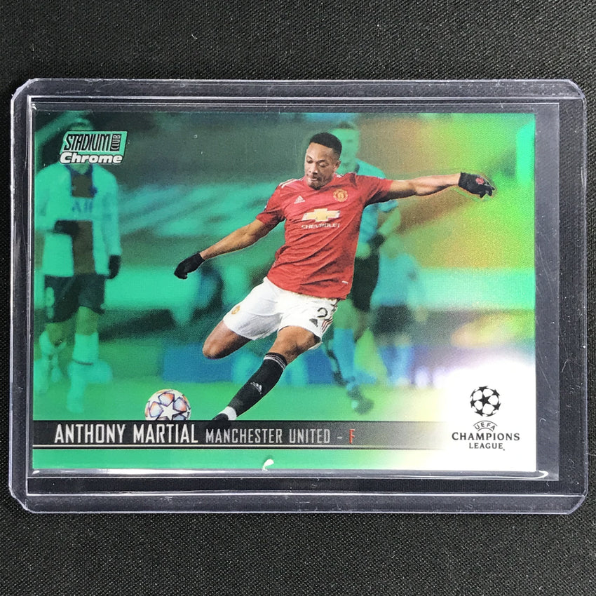 2020-21 Stadium Club Chrome Uefa Ucl Anthony Martial Base Green 66/99