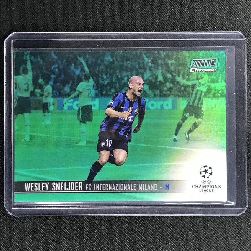2020-21 Stadium Club Chrome Uefa Ucl Wesley Sneijder Base Green 53/99