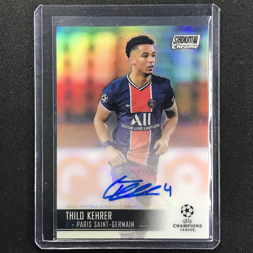 2020-21 Stadium Club Chrome Uefa Ucl Thilo Kehrer Autographs Refractor No Tk