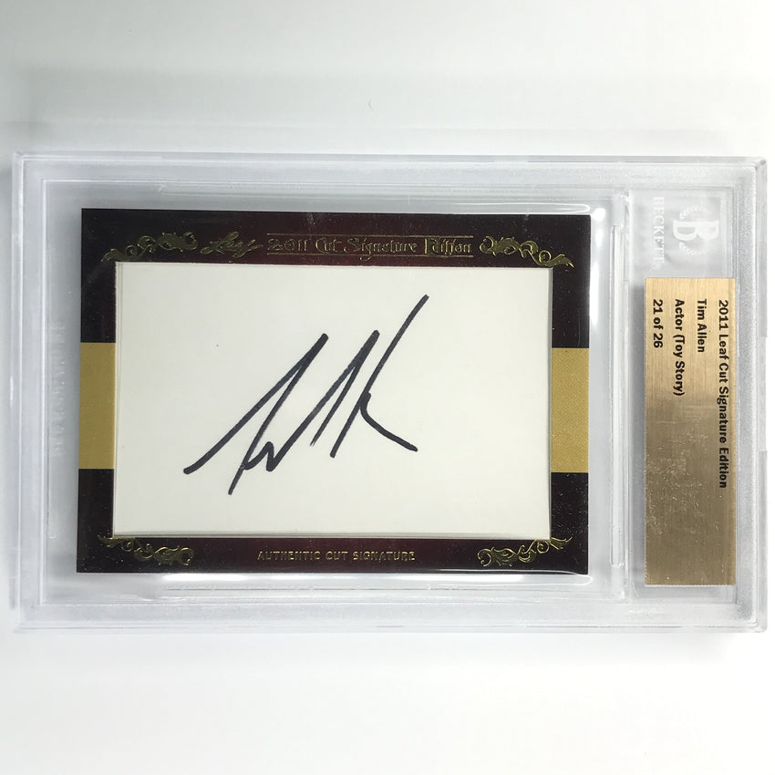 2011 Leaf Cut Signature Edition Tim Allen Actor Toy Story Buzz Lightyear 21/26