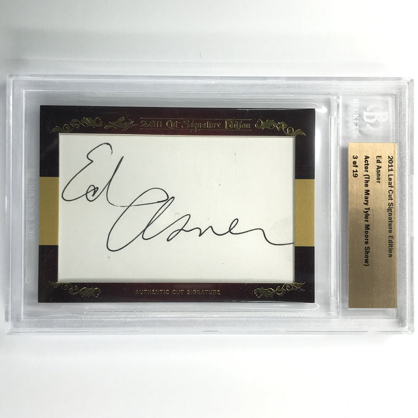 2011 Leaf Cut Signature Edition Ed Asner Actor Mary Tyler Moore Show Auto 3/19
