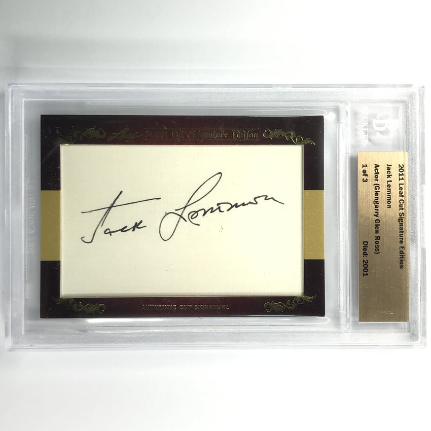 2011 Leaf Cut Signature Edition Jack Lemmon Glengarry Glen Ross Died 2001 1/3