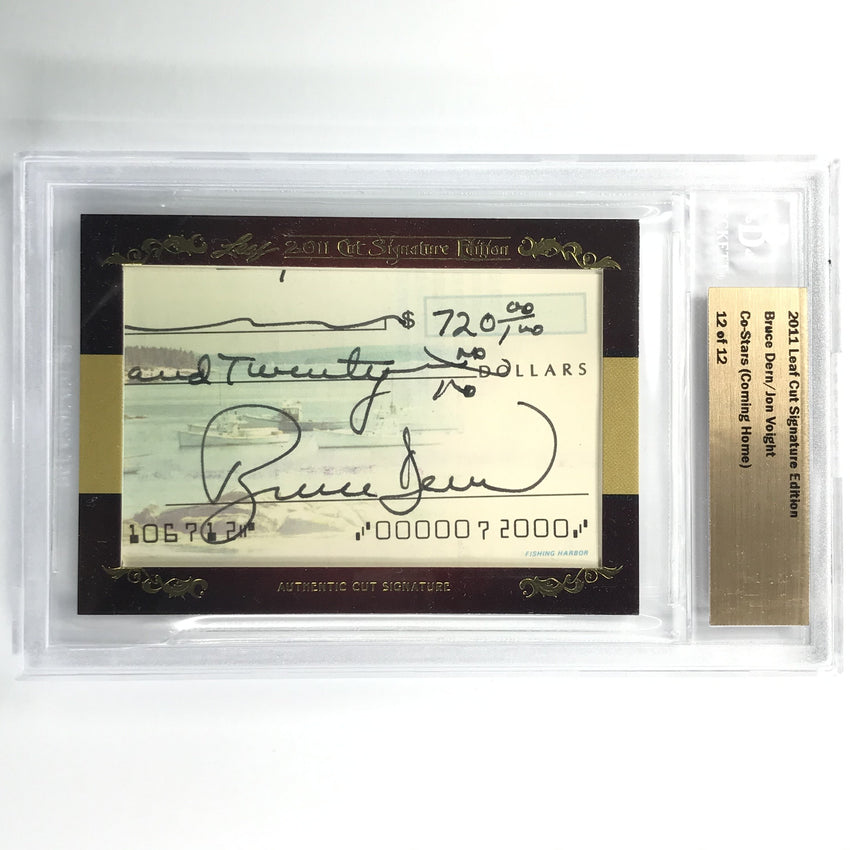 2011 Leaf Cut Signature Edition Bruce Dern Jon Voight Coming Home Dual 12/12