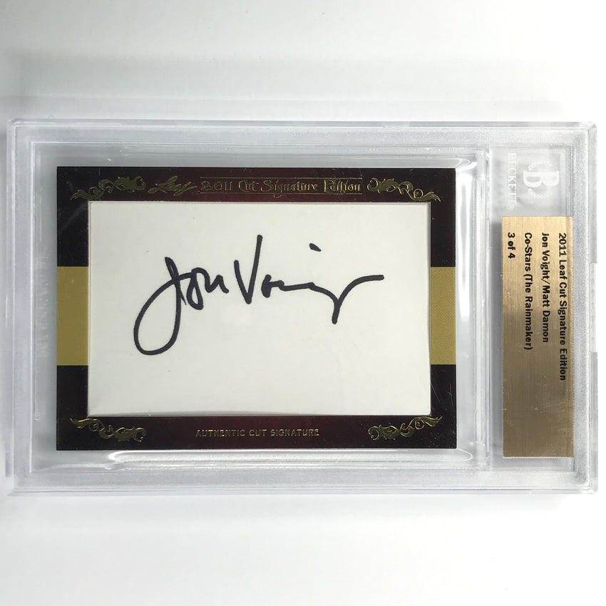 2011 Leaf Cut Signature Edition Jon Voight Matt Damon The Rainmaker Dual 3/4