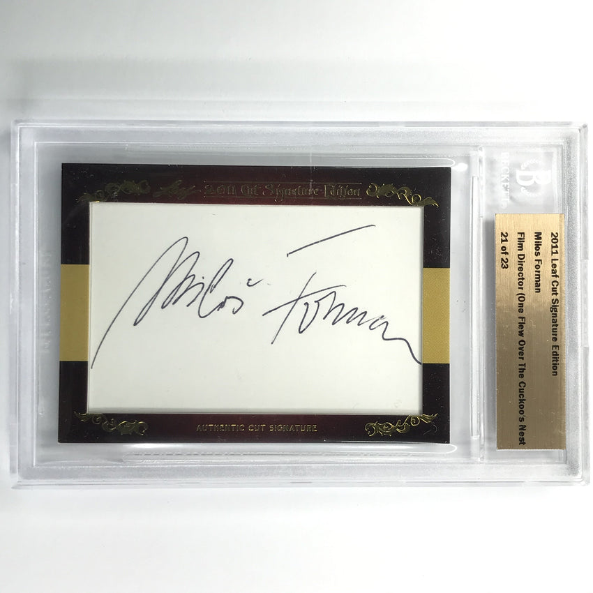 2011 Leaf Cut Signature Edition Miles Forman Director Cuckoos Nest Auto 21/23