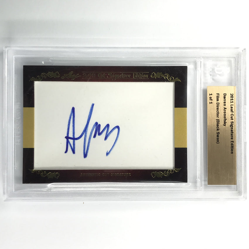 2011 Leaf Cut Signature Edition Darren Aronofsky Director Black Swan Auto 1/1