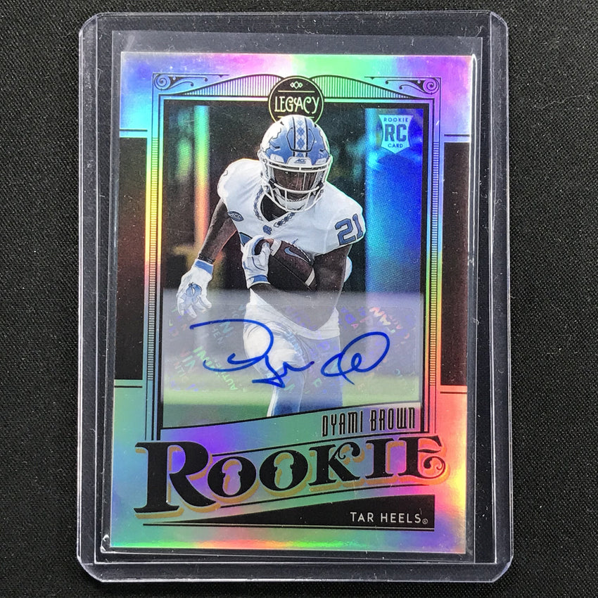 2021 Legacy Dyami Brown Rookie Premium Edition Silver Auto No 196