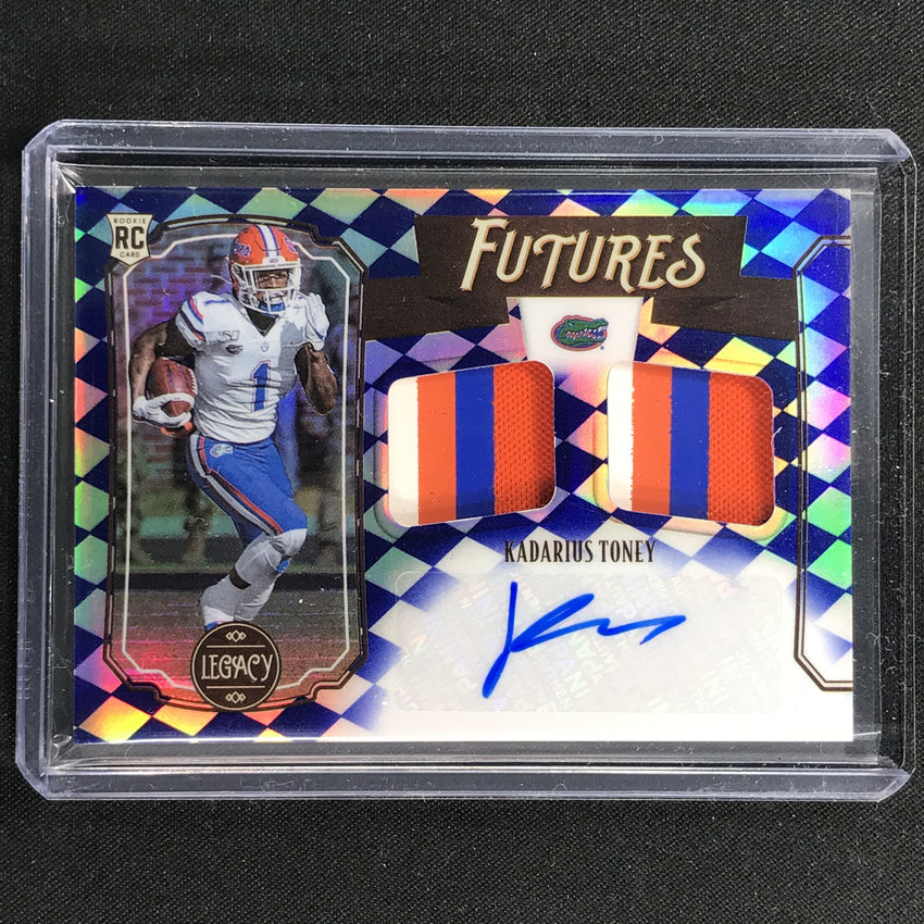 2021 Legacy Kadarius Toney Futures Dual Rookie Patch Auto Sapphire 7/25