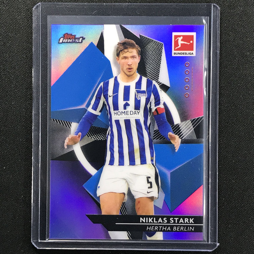 2020-21 Finest Bundesliga Niklas Stark Base Refractor Purple 129/250