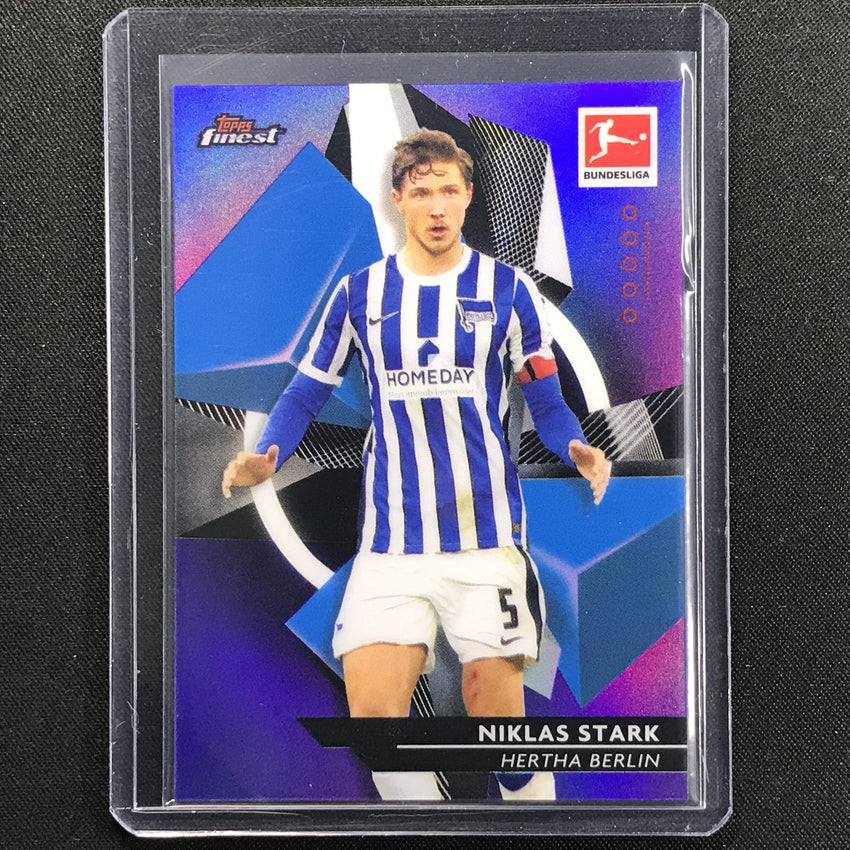 2020-21 Finest Bundesliga Niklas Stark Base Refractor Purple 28/250