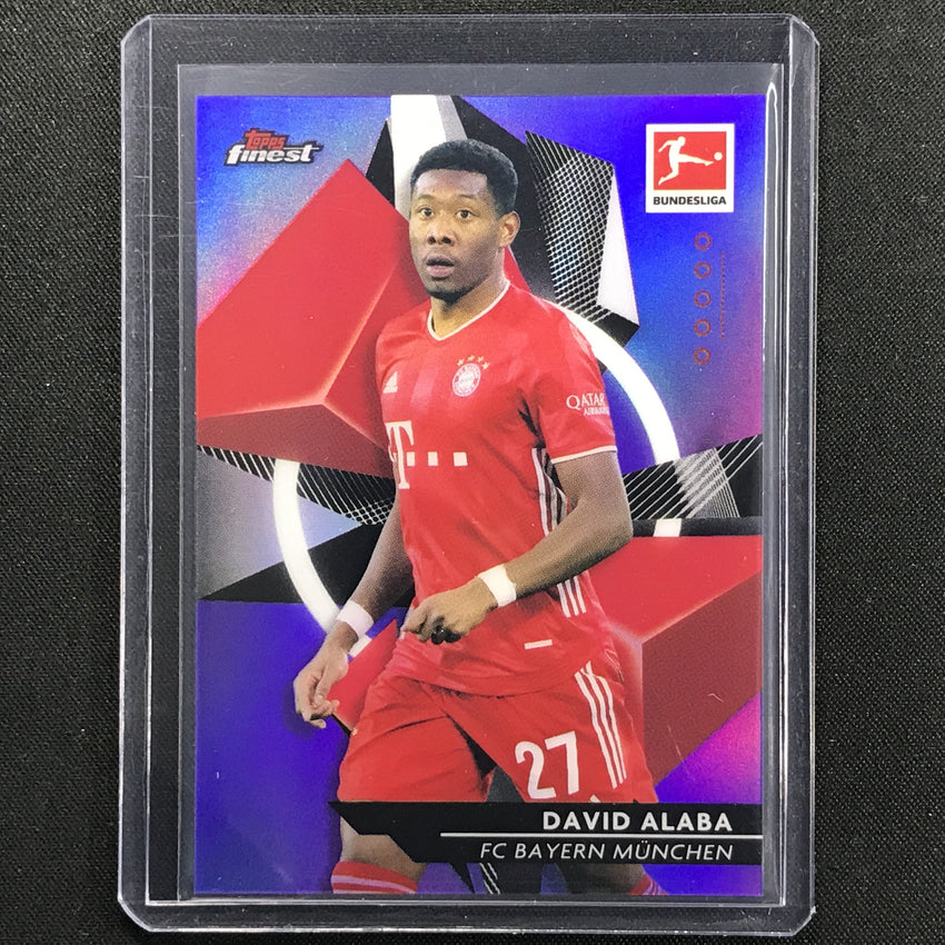 2020-21 Finest Bundesliga David Alaba Base Refractor Purple 186/250
