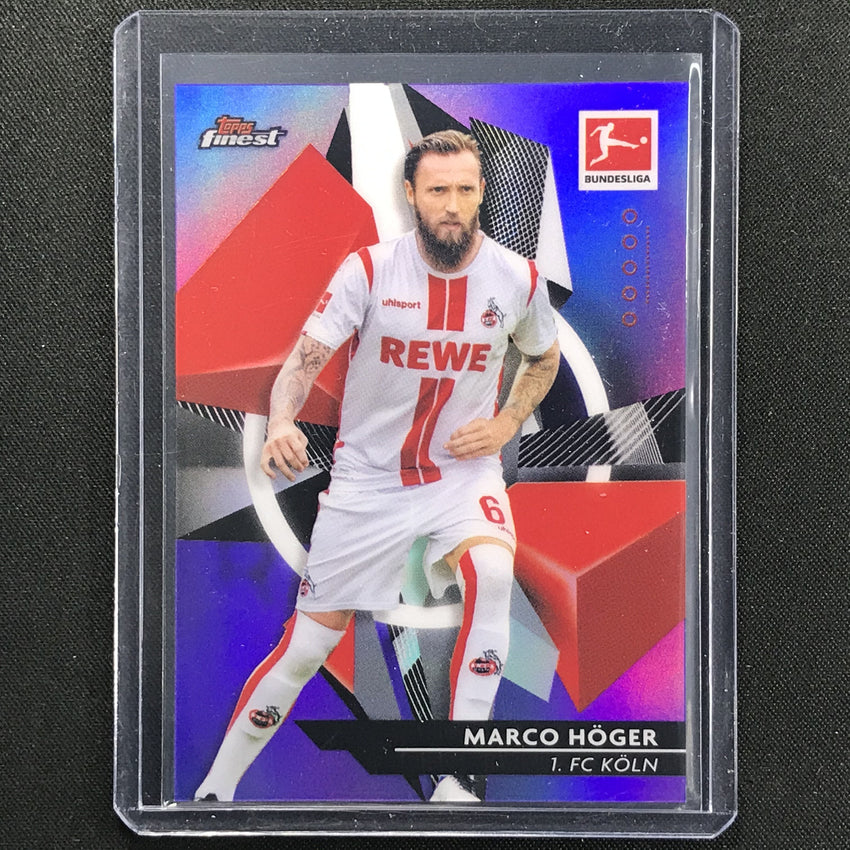 2020-21 Finest Bundesliga Marco Hoger Base Refractor Purple 104/250