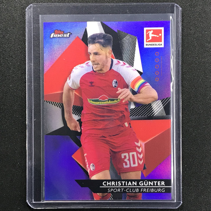 2020-21 Finest Bundesliga Christian Gunter Base Refractor Purple 154/250