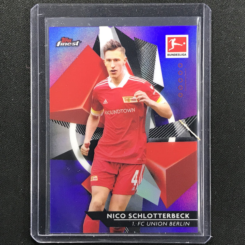 2020-21 Finest Bundesliga Nico Schlotterbeck Base Refractor Purple 6/250