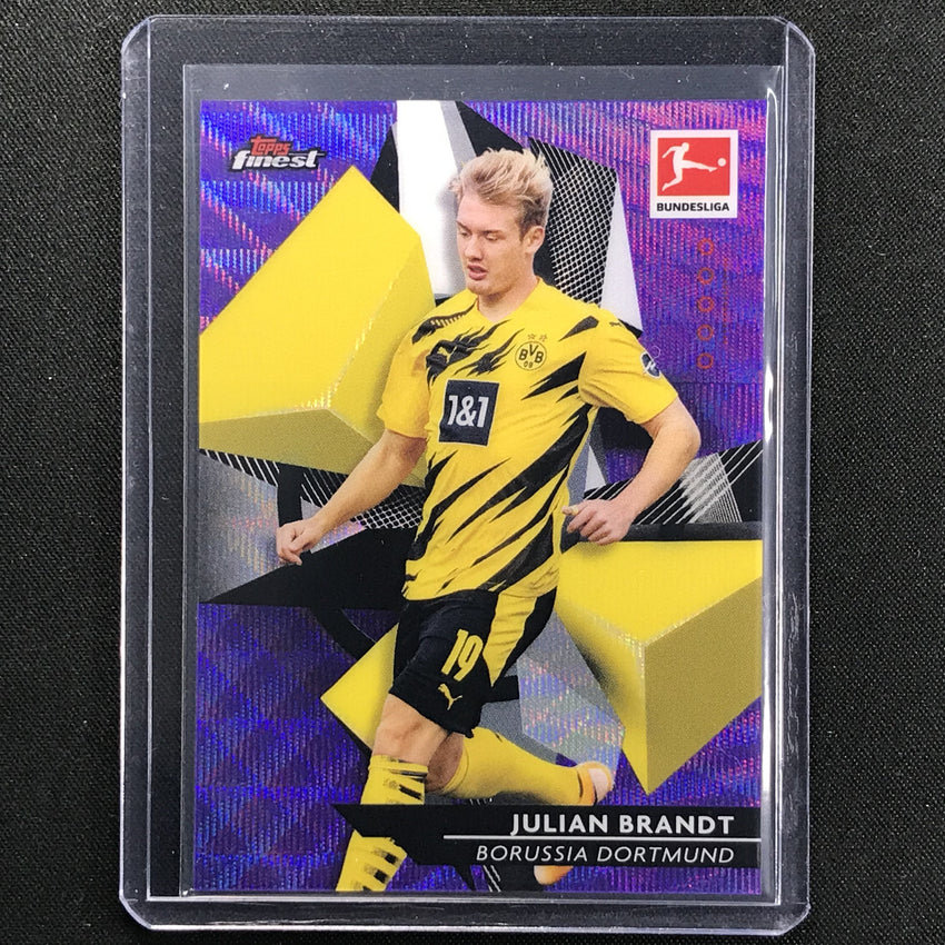 2020-21 Finest Bundesliga Julian Brandt Base Refractor Purple Wave 20/250
