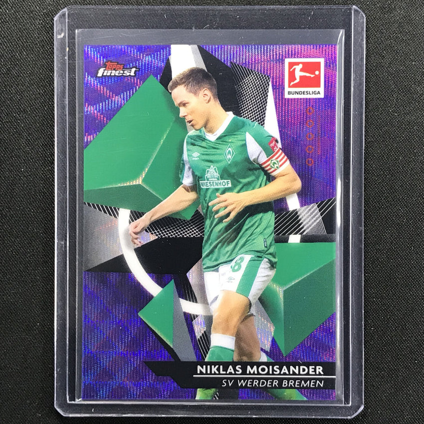 2020-21 Finest Bundesliga Niklas Moisander Base Refractor Purple Wave 229/250