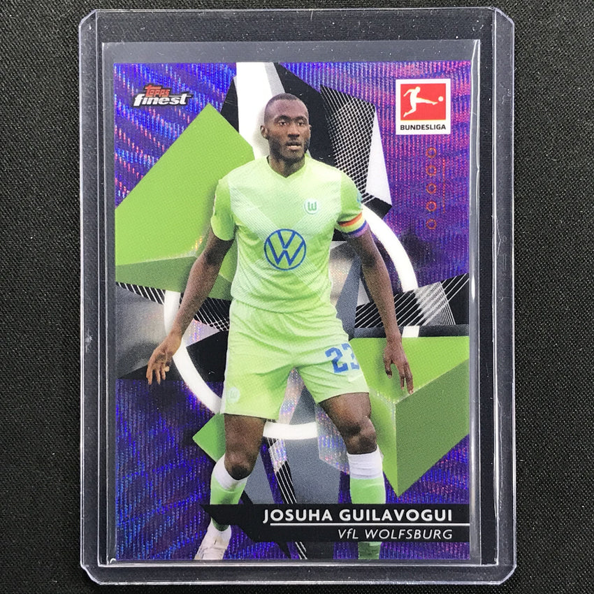2020-21 Finest Bundesliga Joshua Guilavogui Base Refractor Purple Wave 92/250