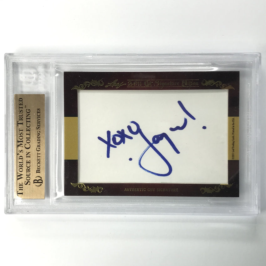 2011 Leaf Cut Signature Edition Jane Lynch Jayma Mays Glee Dual Auto 1/1