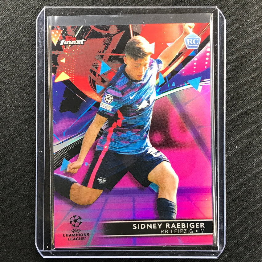 2021-22 Finest Uefa Ucl Sidney Raebiger Rookie Purple Pink Vaporwave 4/125