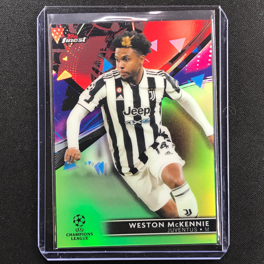 2021-22 Finest Uefa Ucl Weston Mckennie Neon Green 15/99