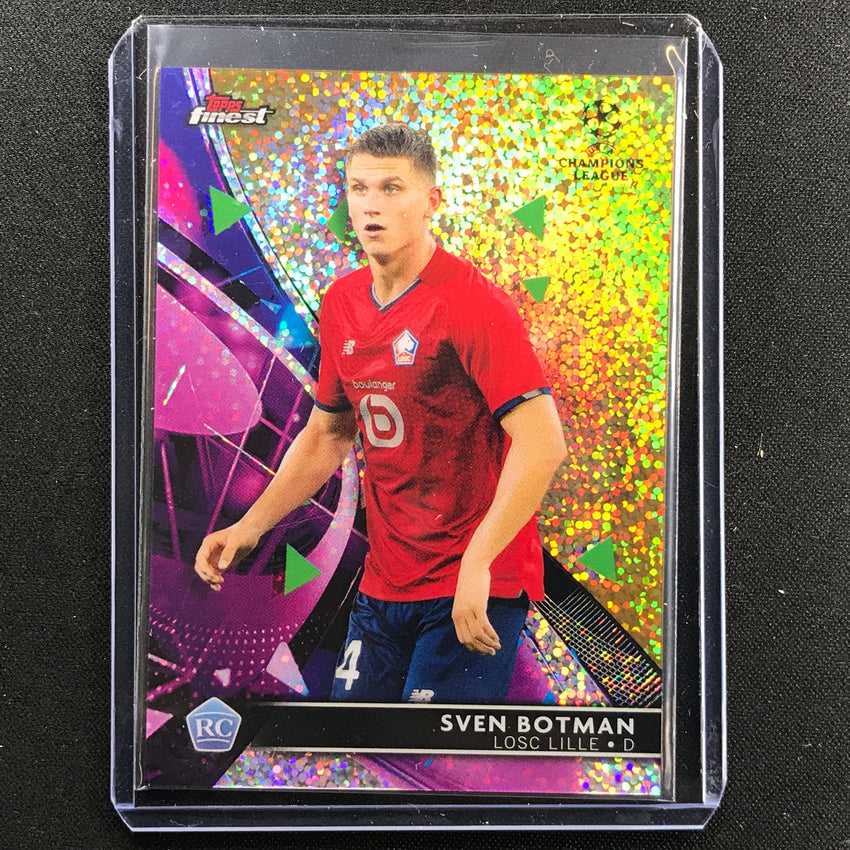 2021-22 Finest Uefa Ucl Sven Botman Rookie Gold Speckle 33/50