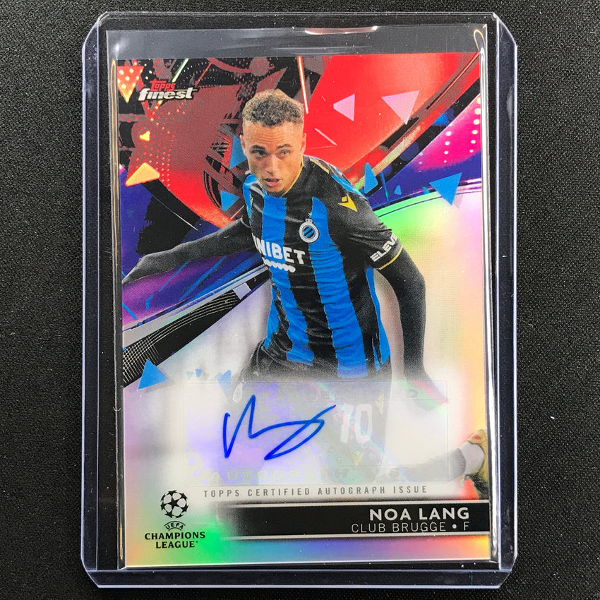 2021-22 Finest Uefa Ucl Noa Lang Refractor Base Auto No Nl