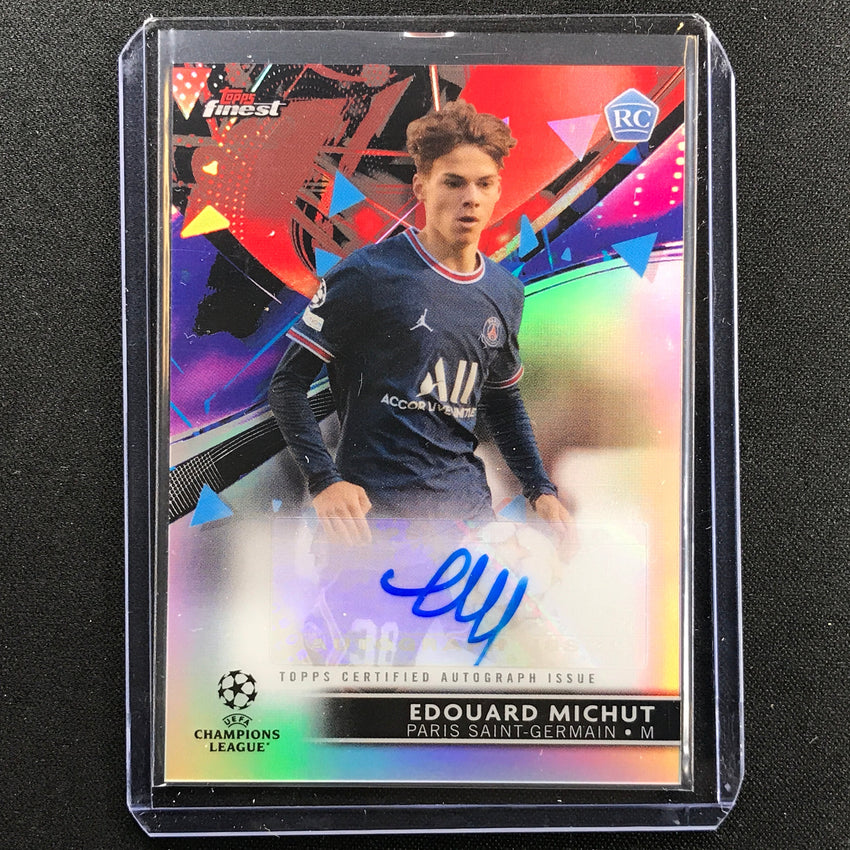 2021-22 Finest UEFA UCL EDOUARD MICHUT Rookie Refractor Base Auto #EM