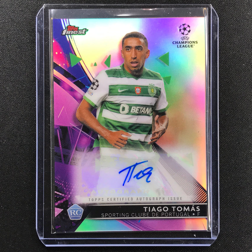 2021-22 Finest UEFA UCL TIAGO TOMAS Rookie Refractor Base Auto #TT