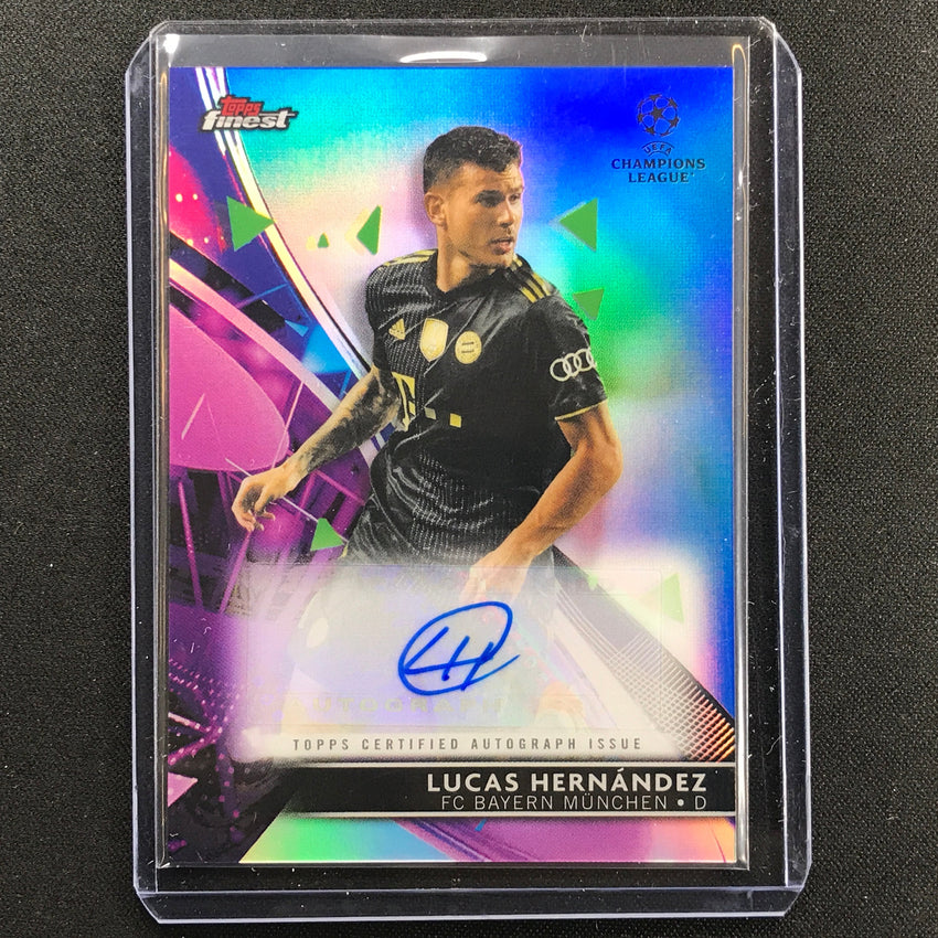 2021-22 Finest Uefa Ucl Lucas Hernandez Auto Blue 59/150