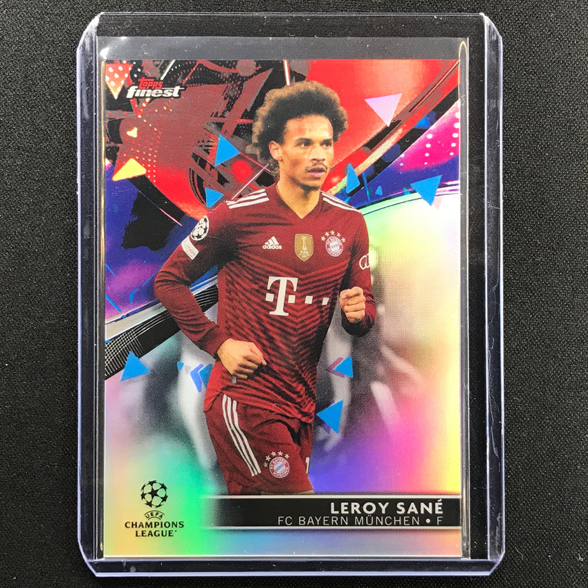 2021-22 Finest UEFA UCL LEROY SANE Refractor #34