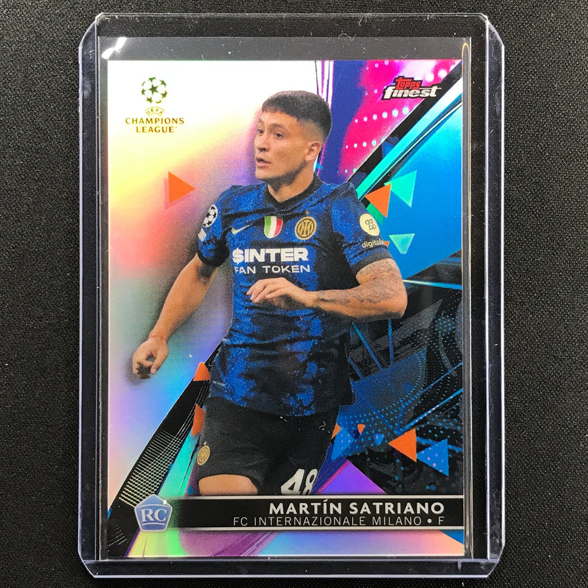 2021-22 Finest Uefa Ucl Martin Satriano Rookie Refractor No 40