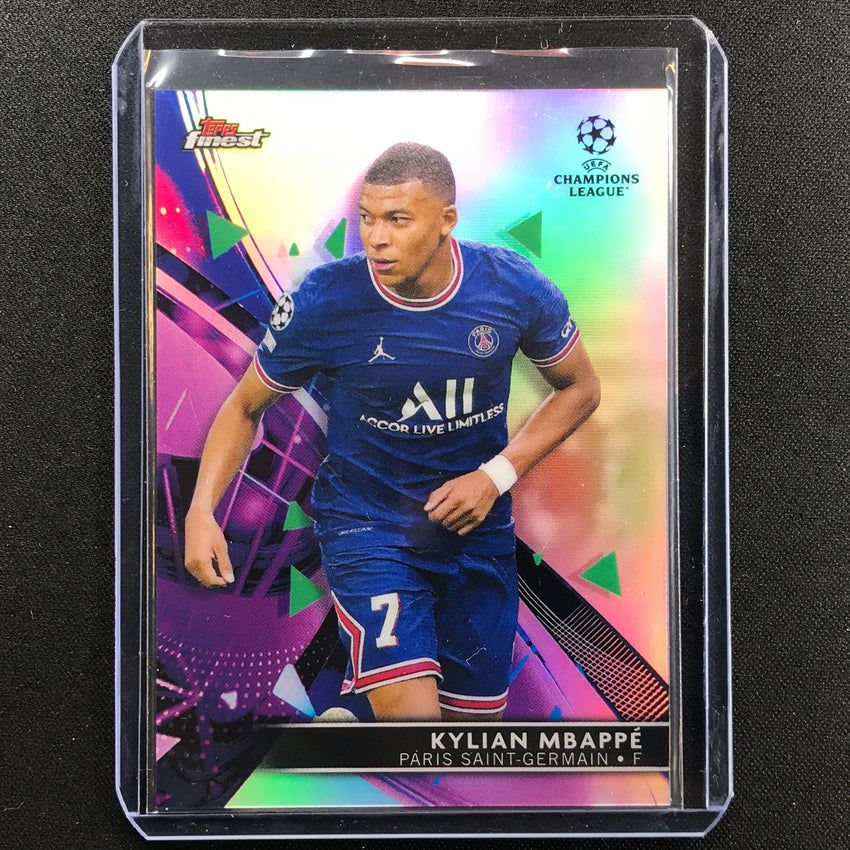 2021-22 Finest Uefa Ucl Kylian Mbappe Refractor No 50