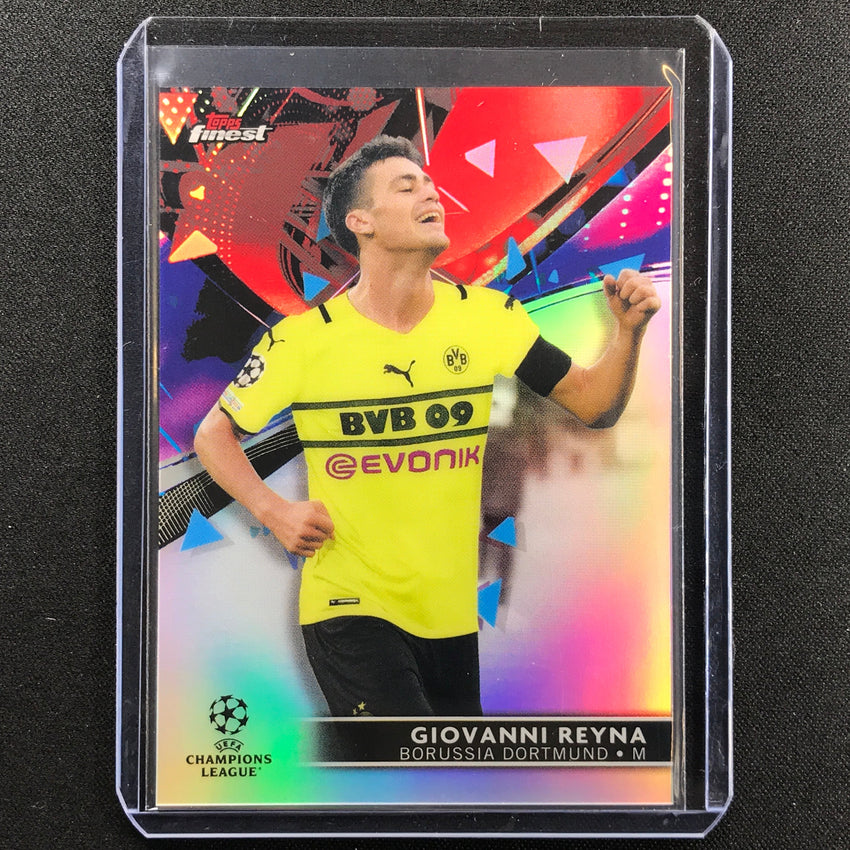 2021-22 Finest UEFA UCL GIOVANNI REYNA Refractor #56