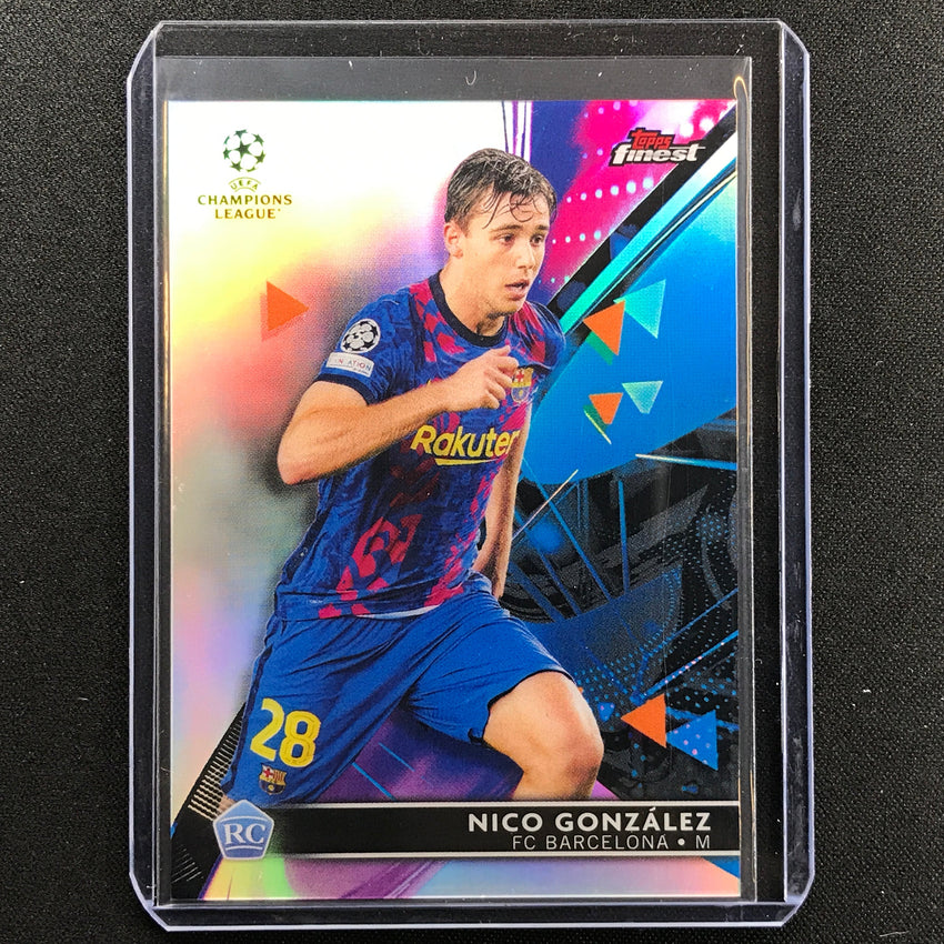 2021-22 Finest UEFA UCL NICO GONZALEZ Rookie Refractor #94