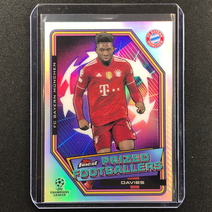 2021-22 Finest UEFA UCL ALPHONSO DAVIES Prized Footballers Refractor #3